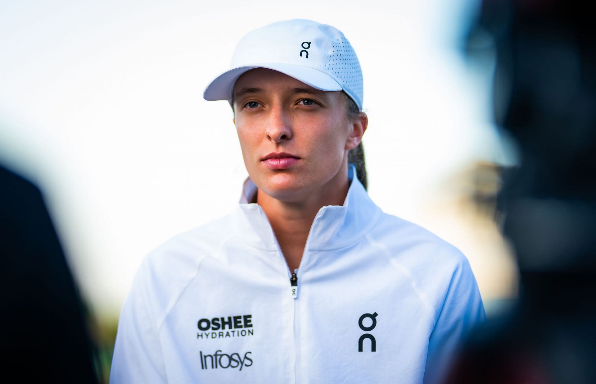 Iga Swiatek looks on at Wimbledon 2025 | Image Source: Getty